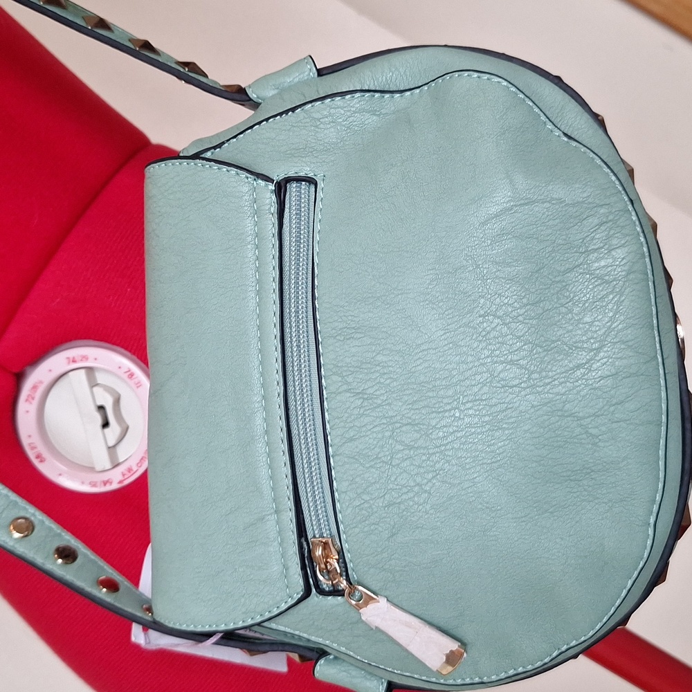 Silk Sparrow Studded Crossbody Purse Sea Green - Picture 8 of 13